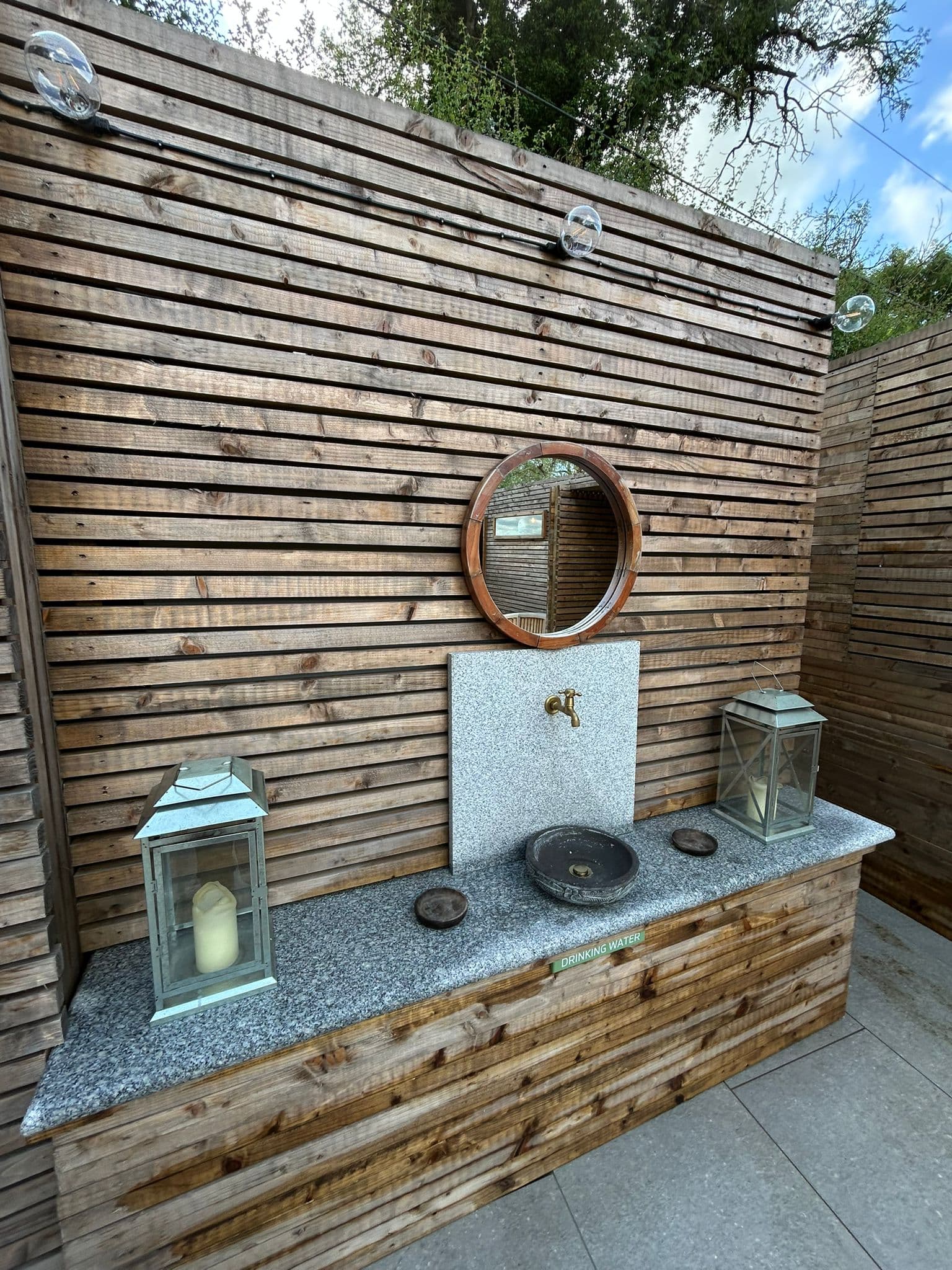 Detail of the showers and taps.